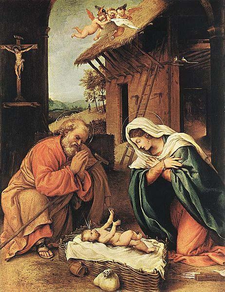 Lorenzo Lotto Nativity France oil painting art